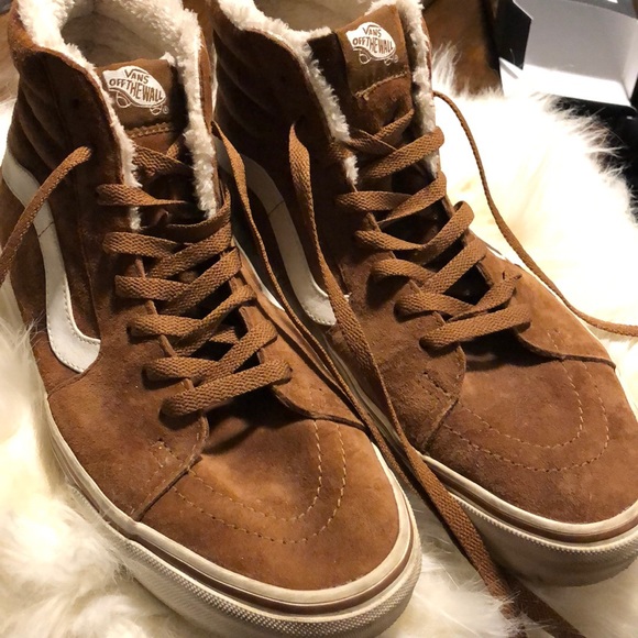 tan fur vans